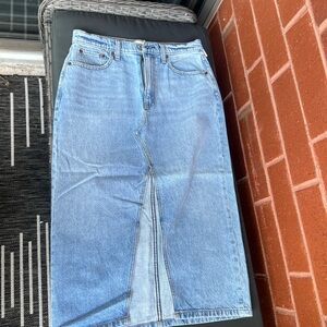 Abercrombie Mid Jean Skirt